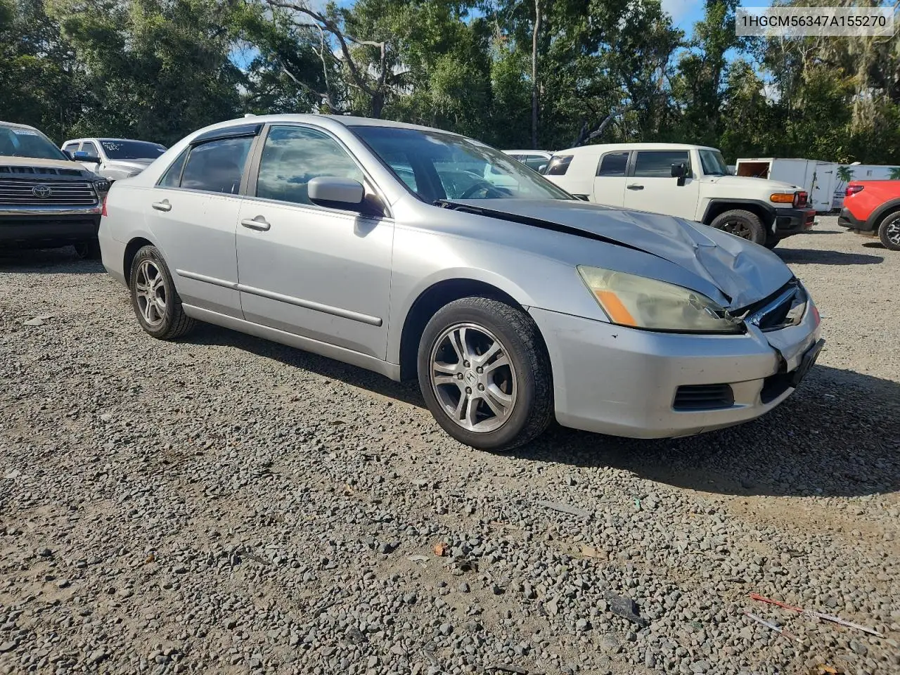 1HGCM56347A155270 2007 Honda Accord Se
