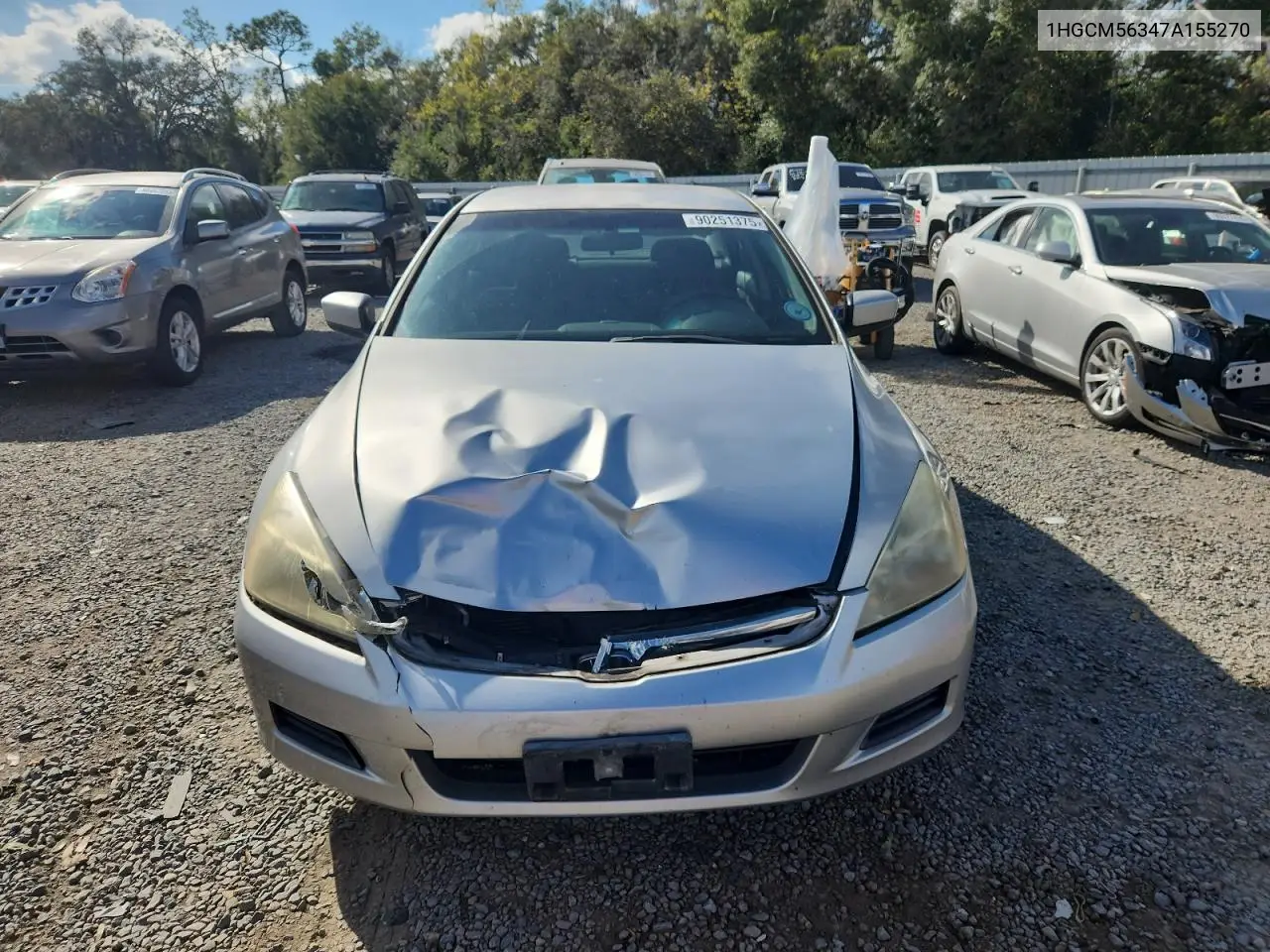 1HGCM56347A155270 2007 Honda Accord Se