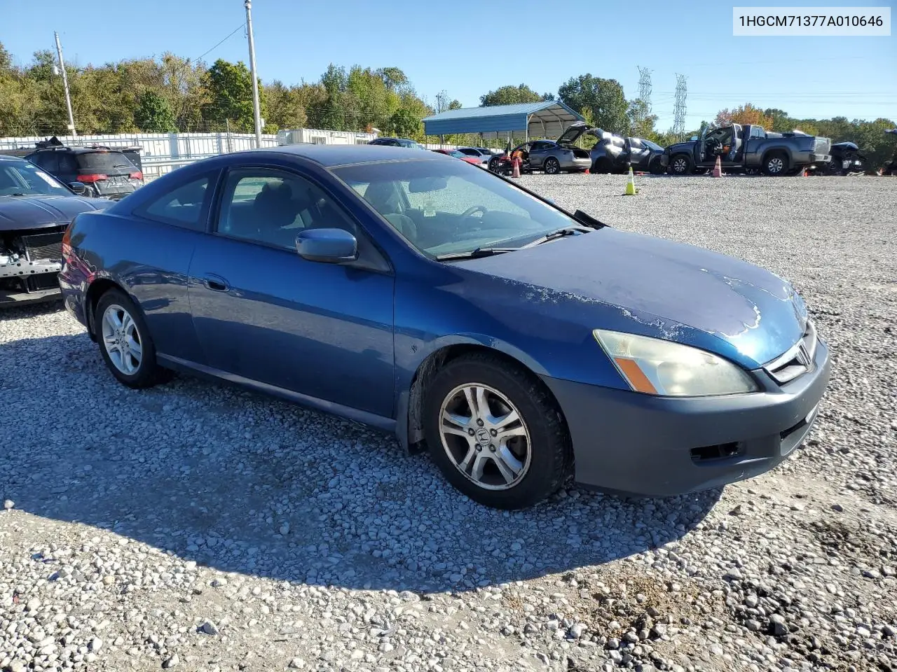 1HGCM71377A010646 2007 Honda Accord Lx