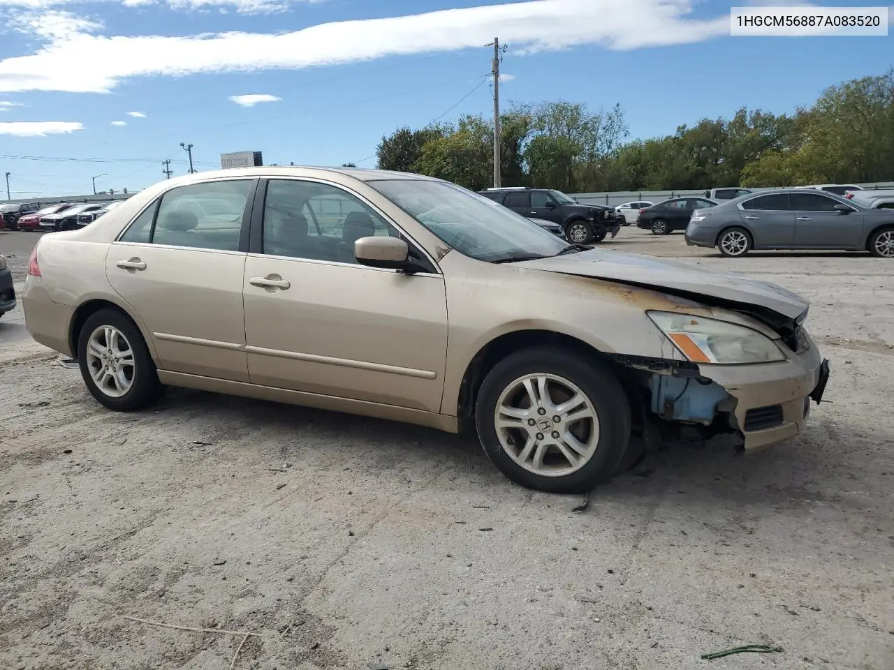 1HGCM56887A083520 2007 Honda Accord Ex