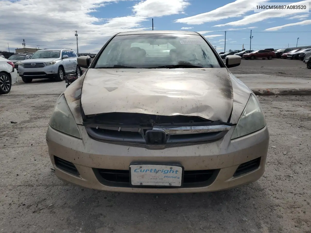 1HGCM56887A083520 2007 Honda Accord Ex