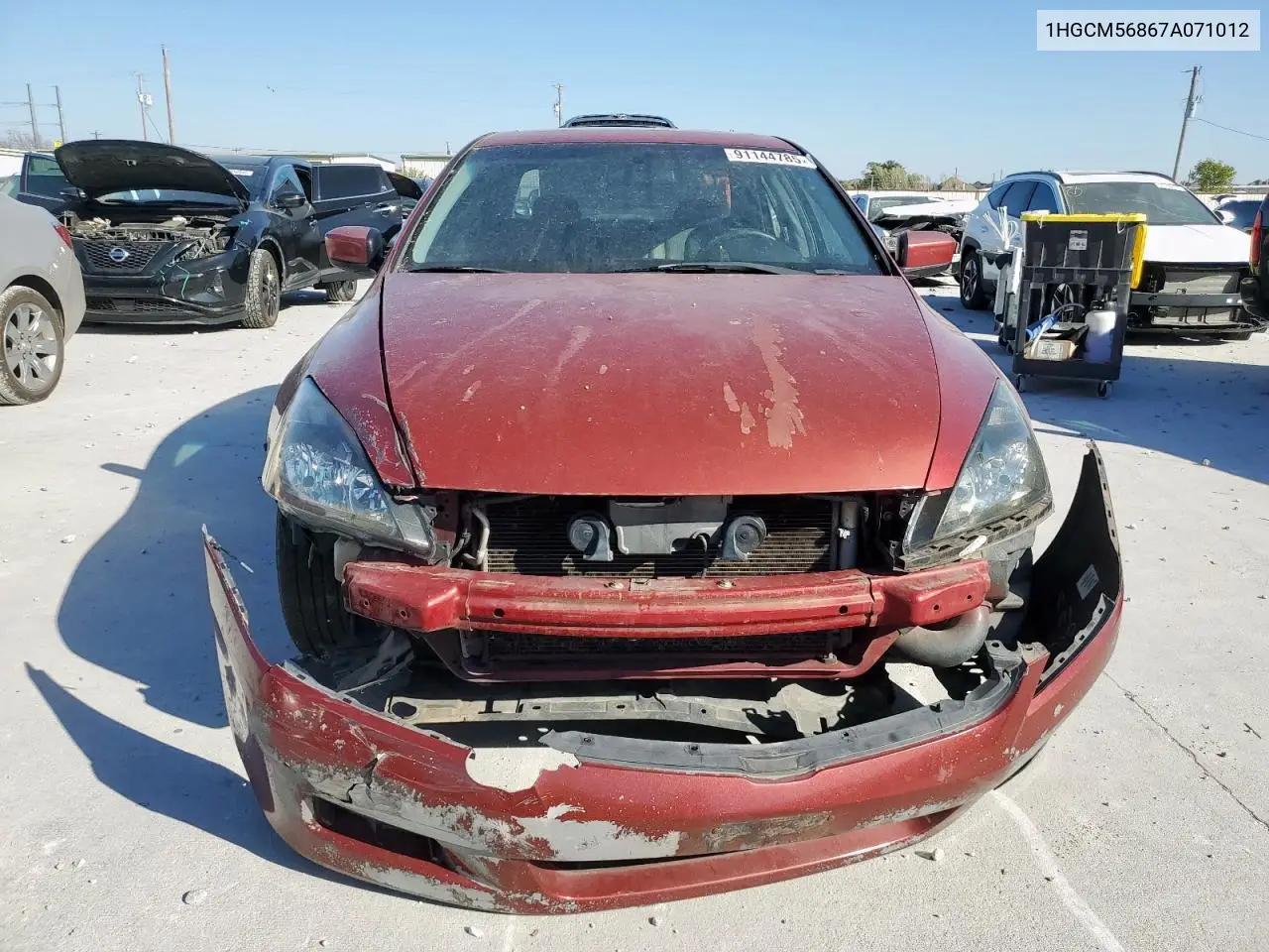 1HGCM56867A071012 2007 Honda Accord Ex