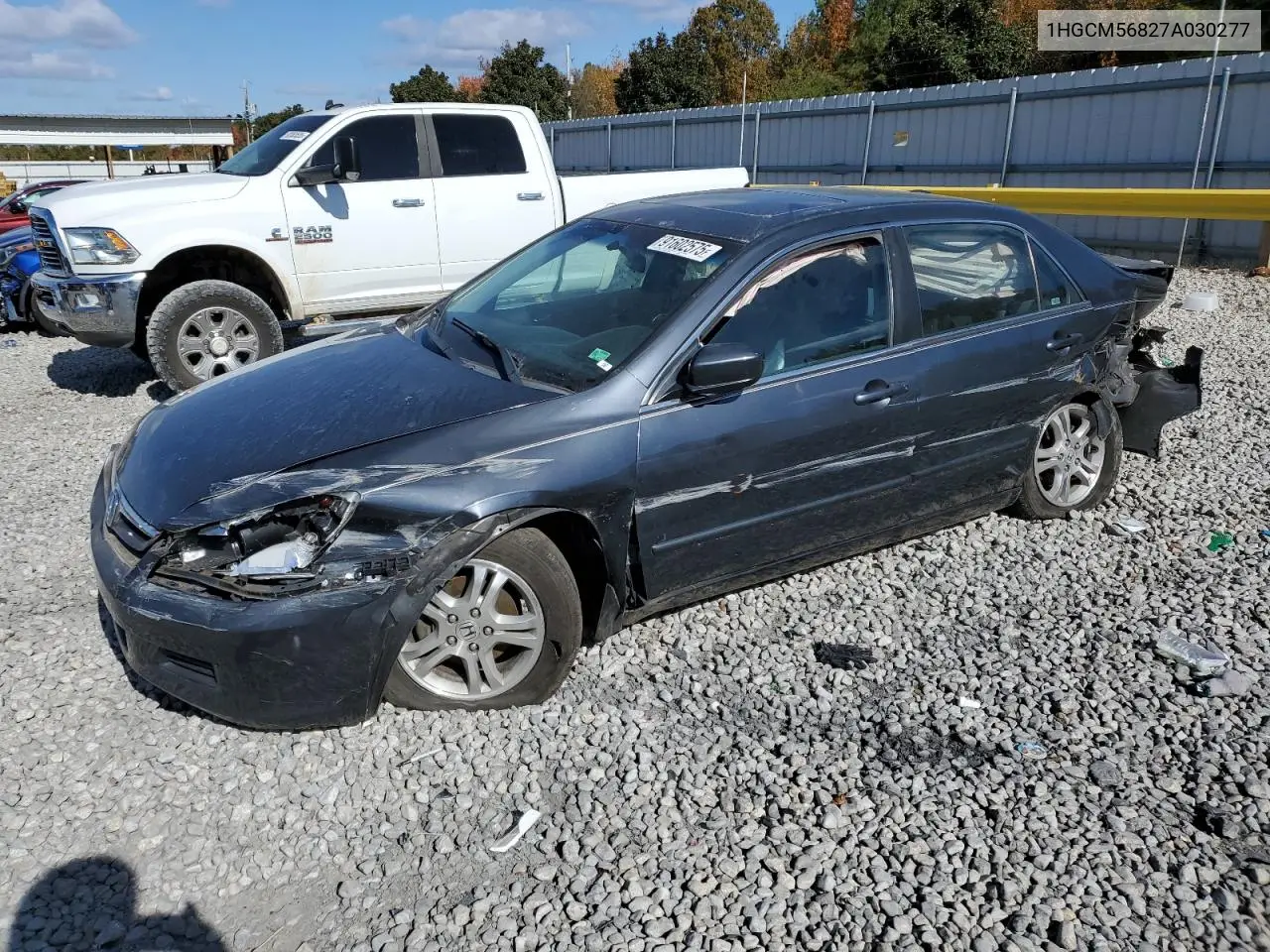1HGCM56827A030277 2007 Honda Accord Ex