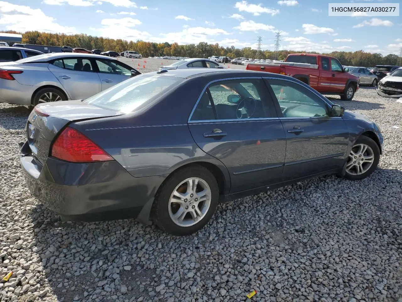1HGCM56827A030277 2007 Honda Accord Ex