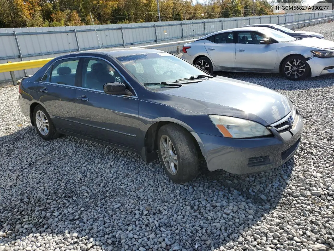 1HGCM56827A030277 2007 Honda Accord Ex