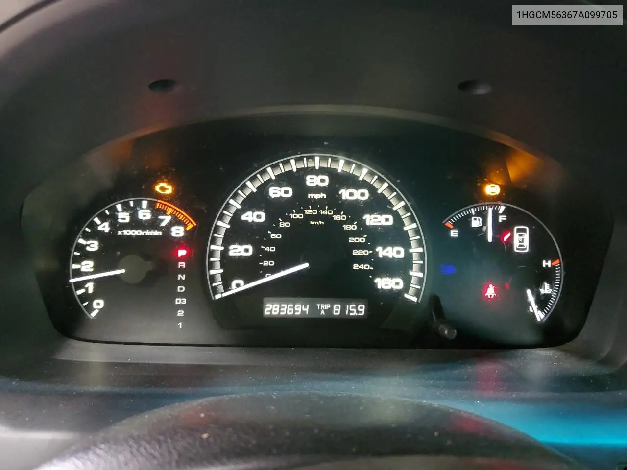 1HGCM56367A099705 2007 Honda Accord Se