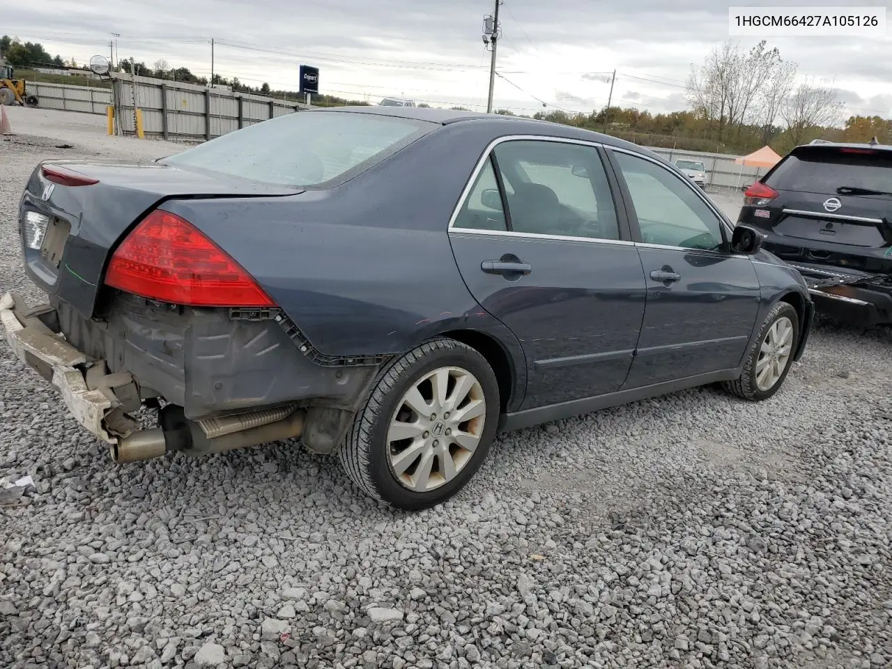 1HGCM66427A105126 2007 Honda Accord Se