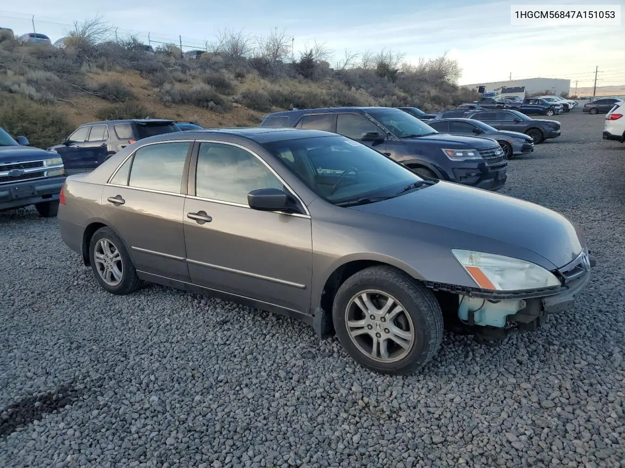 1HGCM56847A151053 2007 Honda Accord Ex