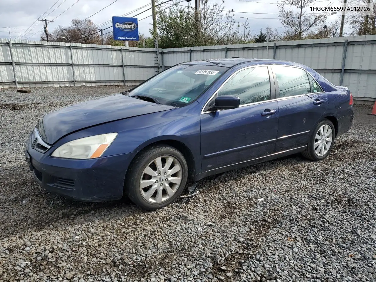 1HGCM66597A012726 2007 Honda Accord Ex