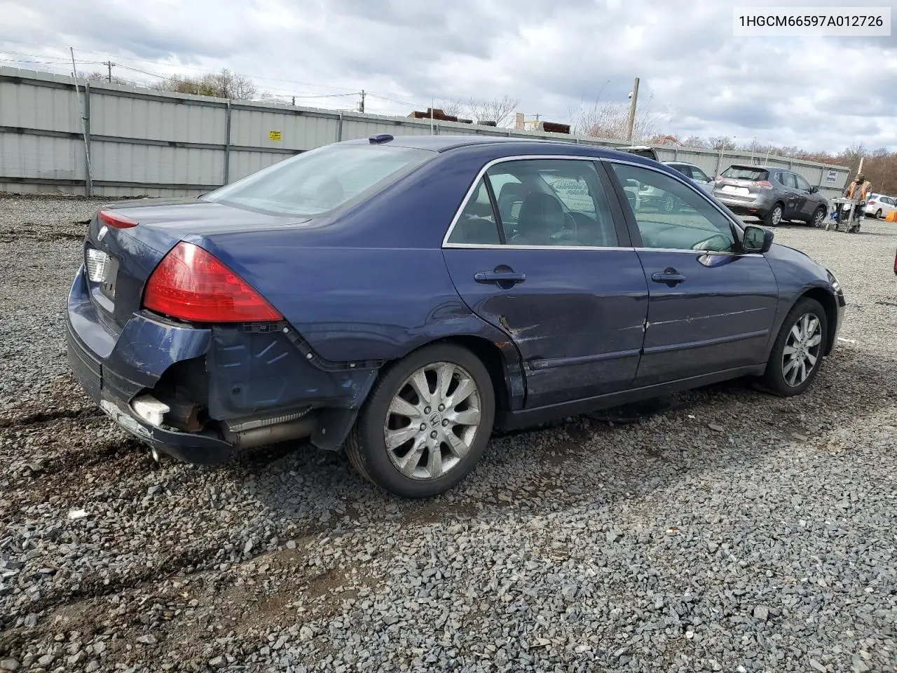 1HGCM66597A012726 2007 Honda Accord Ex