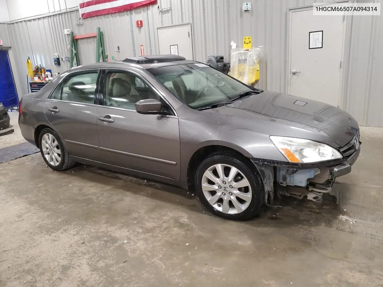 1HGCM66507A094314 2007 Honda Accord Ex