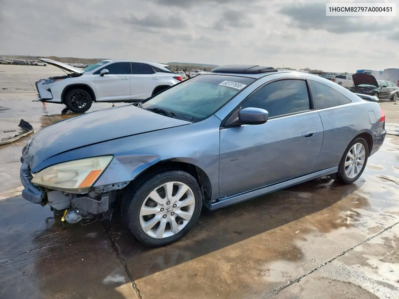 1HGCM82797A000451 2007 Honda Accord Ex