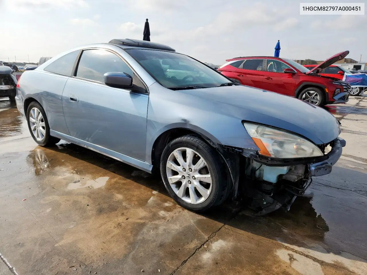 1HGCM82797A000451 2007 Honda Accord Ex