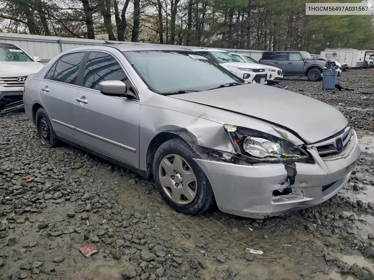 1HGCM56497A031567 2007 Honda Accord Lx