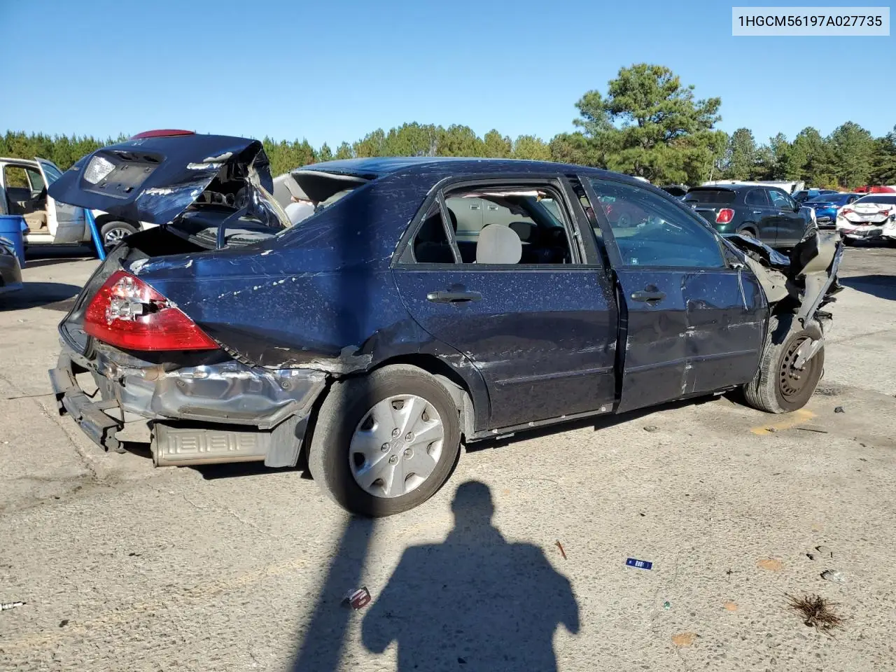 1HGCM56197A027735 2007 Honda Accord Value