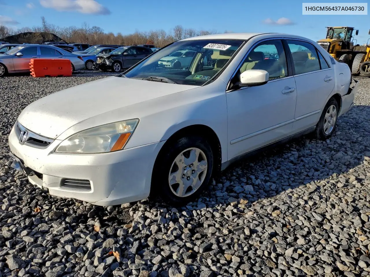 1HGCM56437A046730 2007 Honda Accord Lx