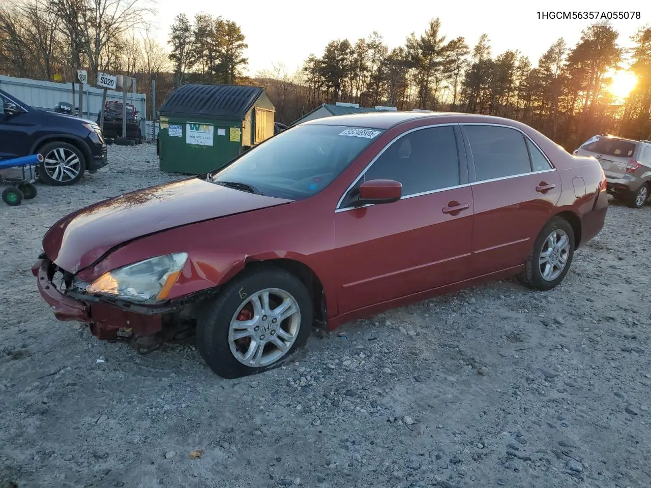1HGCM56357A055078 2007 Honda Accord Se