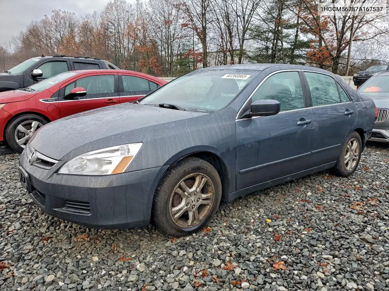 1HGCM56787A167537 2007 Honda Accord Ex