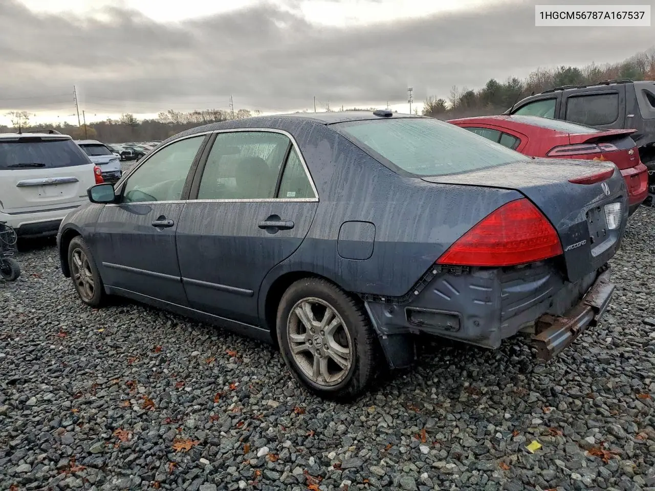 1HGCM56787A167537 2007 Honda Accord Ex