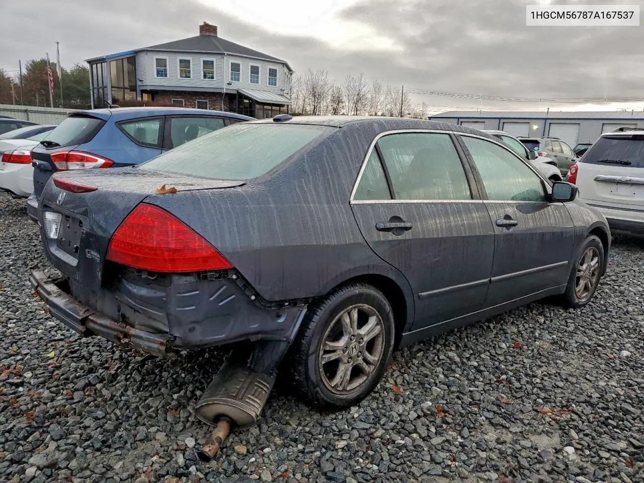 1HGCM56787A167537 2007 Honda Accord Ex