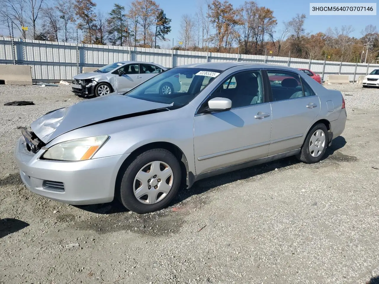 3HGCM56407G707146 2007 Honda Accord Lx