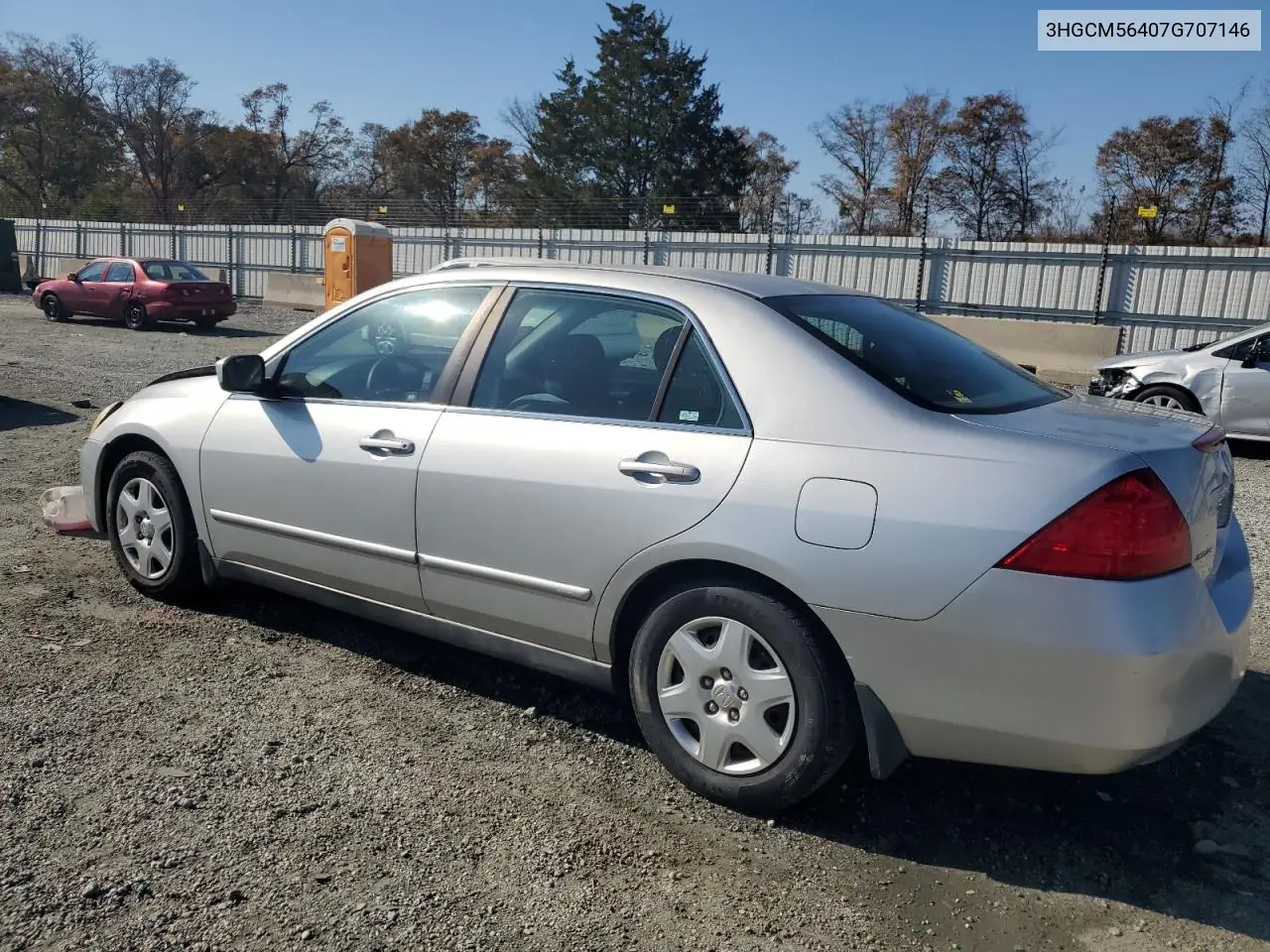 3HGCM56407G707146 2007 Honda Accord Lx