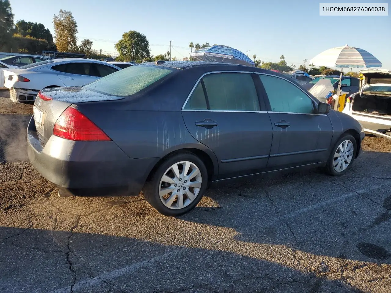 1HGCM66827A066038 2007 Honda Accord Ex