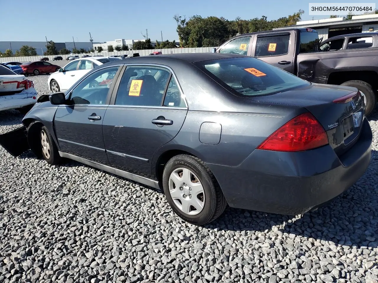 3HGCM56447G706484 2007 Honda Accord Lx