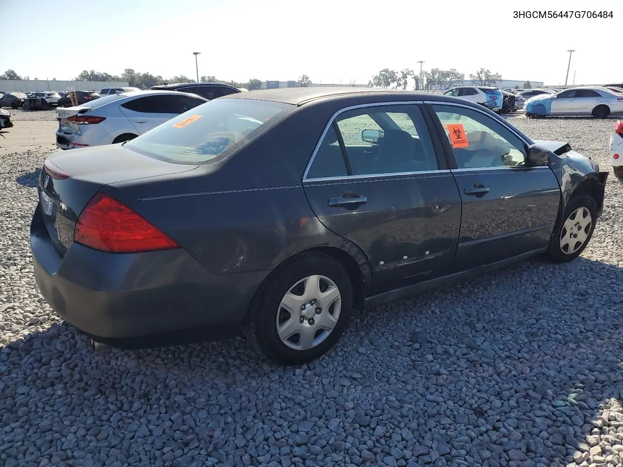 3HGCM56447G706484 2007 Honda Accord Lx