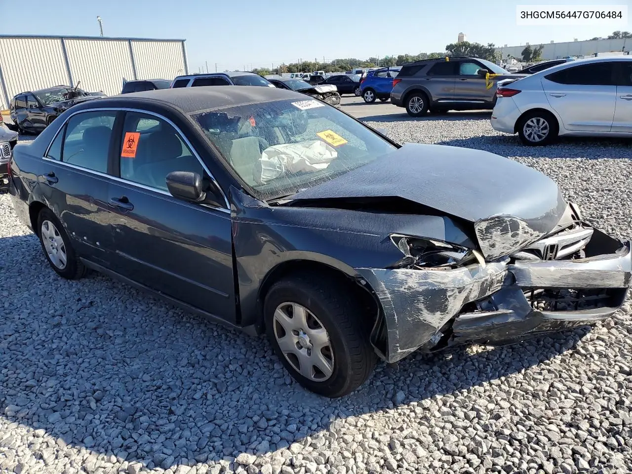 3HGCM56447G706484 2007 Honda Accord Lx