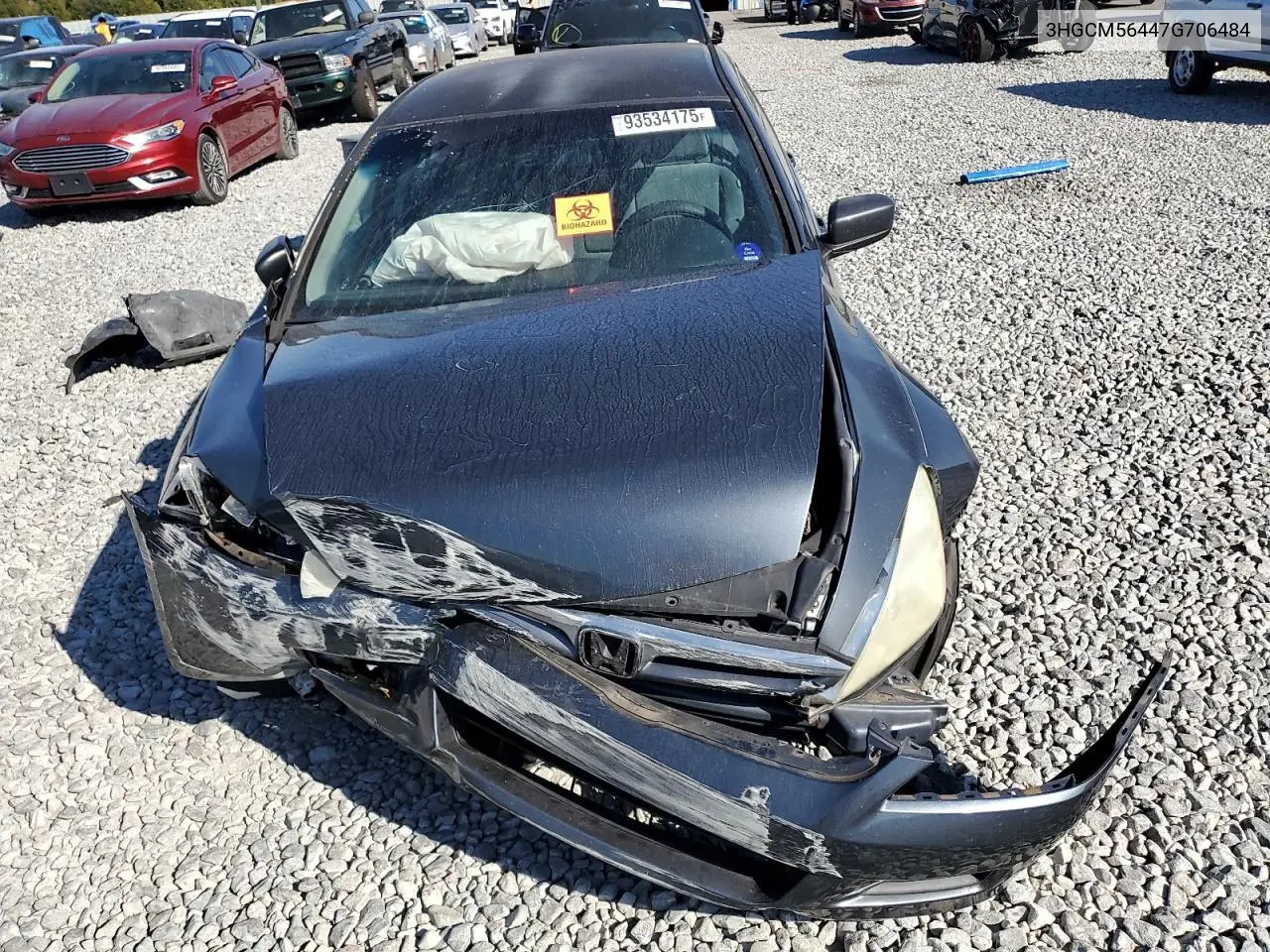 3HGCM56447G706484 2007 Honda Accord Lx