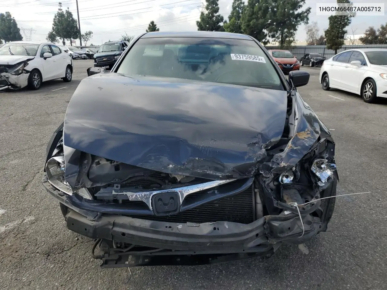 1HGCM66487A005712 2007 Honda Accord Se