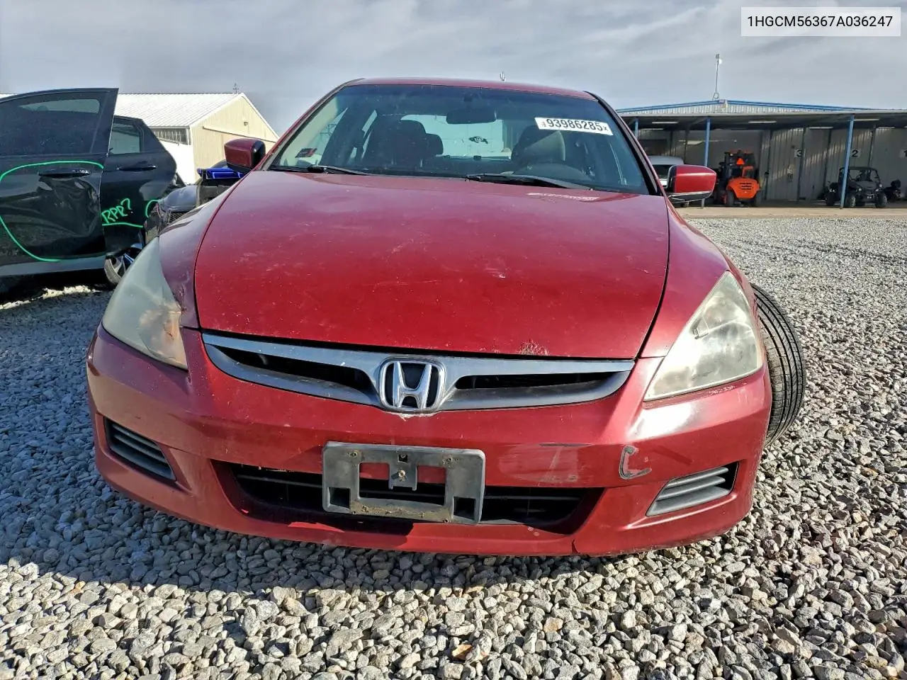 1HGCM56367A036247 2007 Honda Accord Se