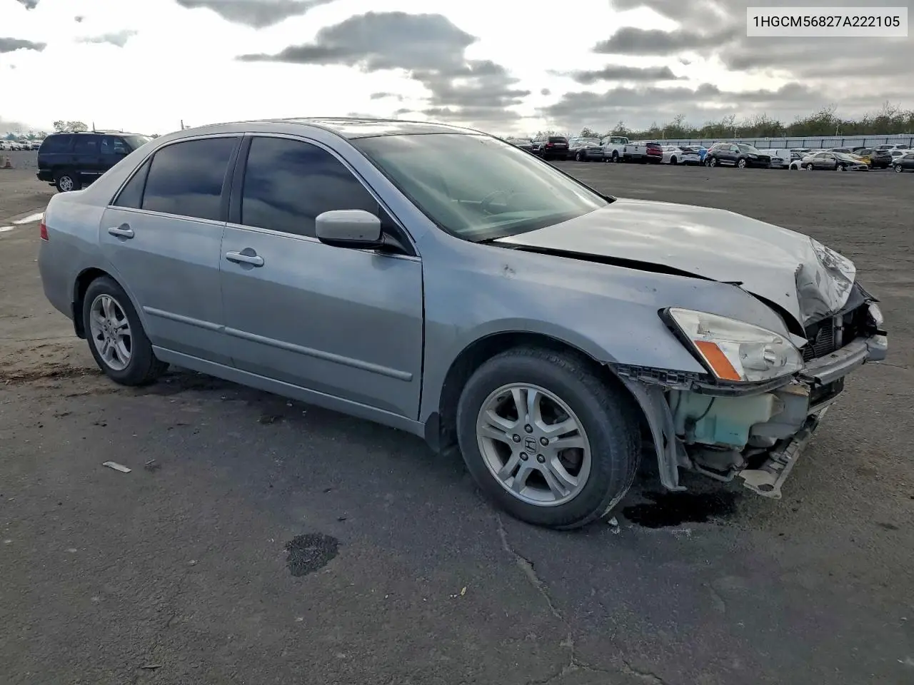 1HGCM56827A222105 2007 Honda Accord Ex