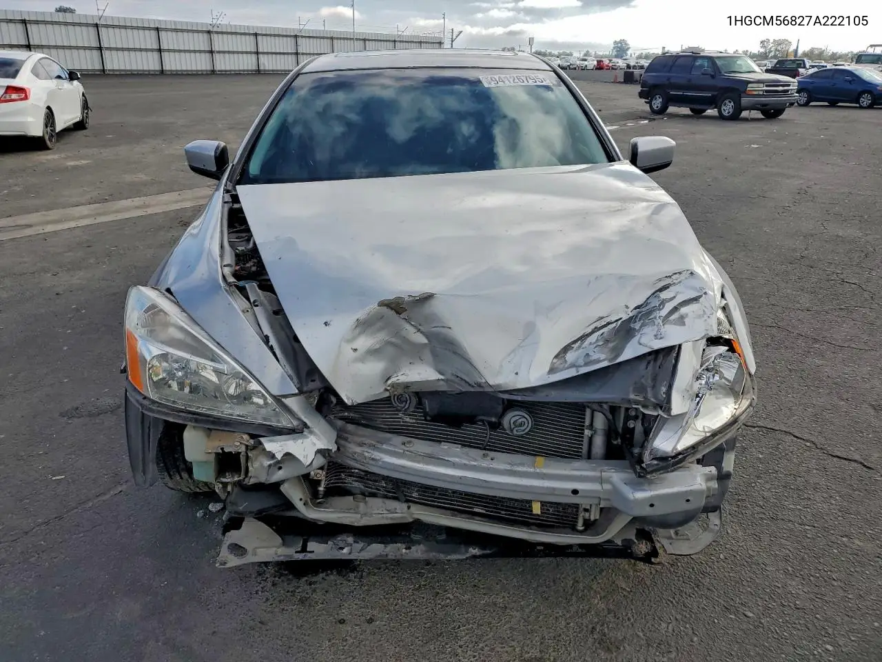 1HGCM56827A222105 2007 Honda Accord Ex