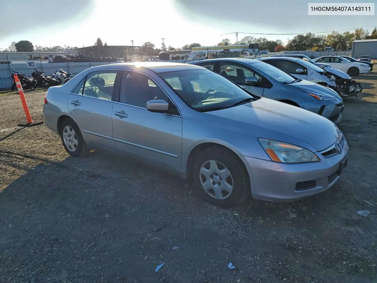 1HGCM56407A143111 2007 Honda Accord Lx