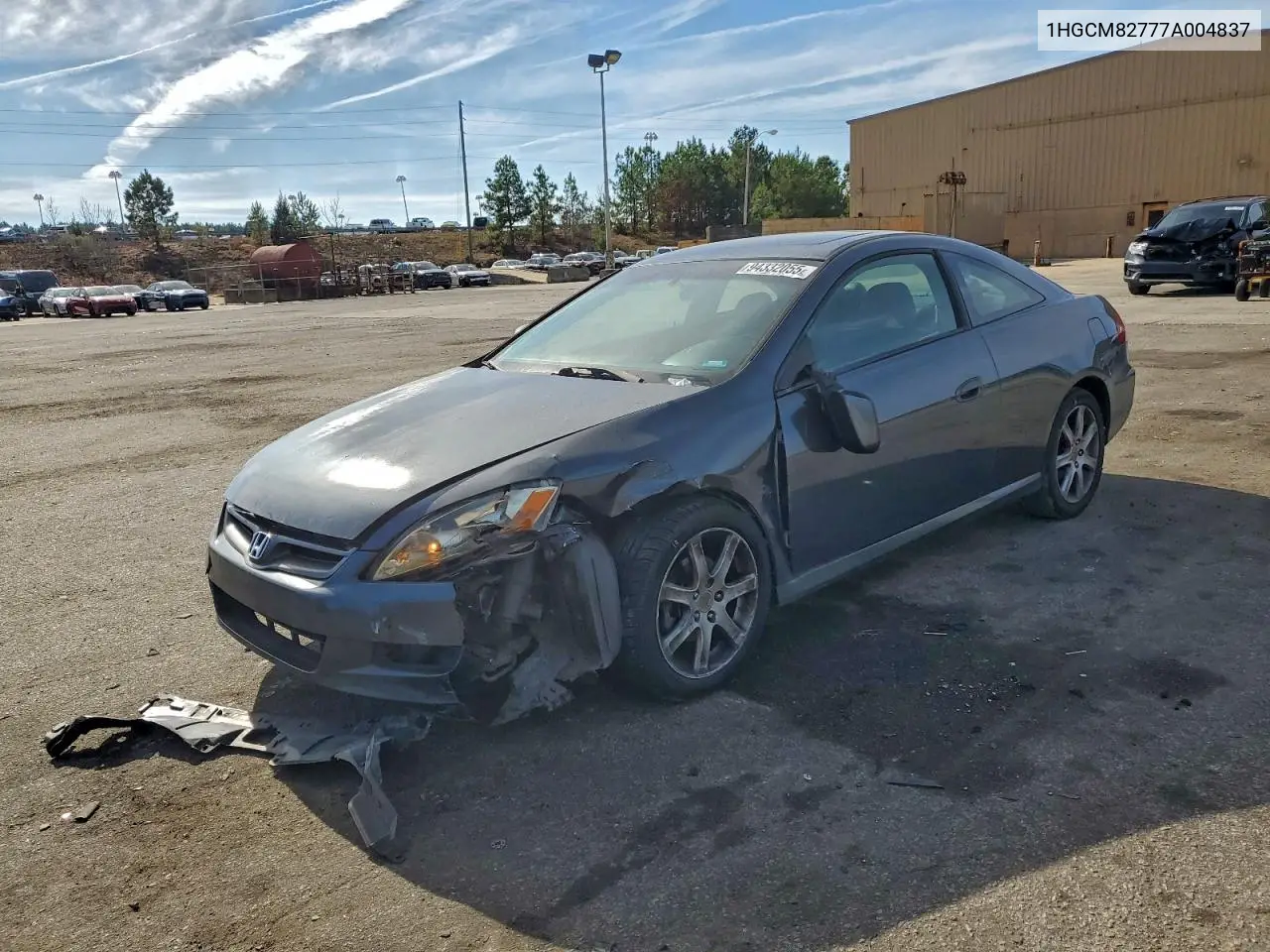 1HGCM82777A004837 2007 Honda Accord Ex