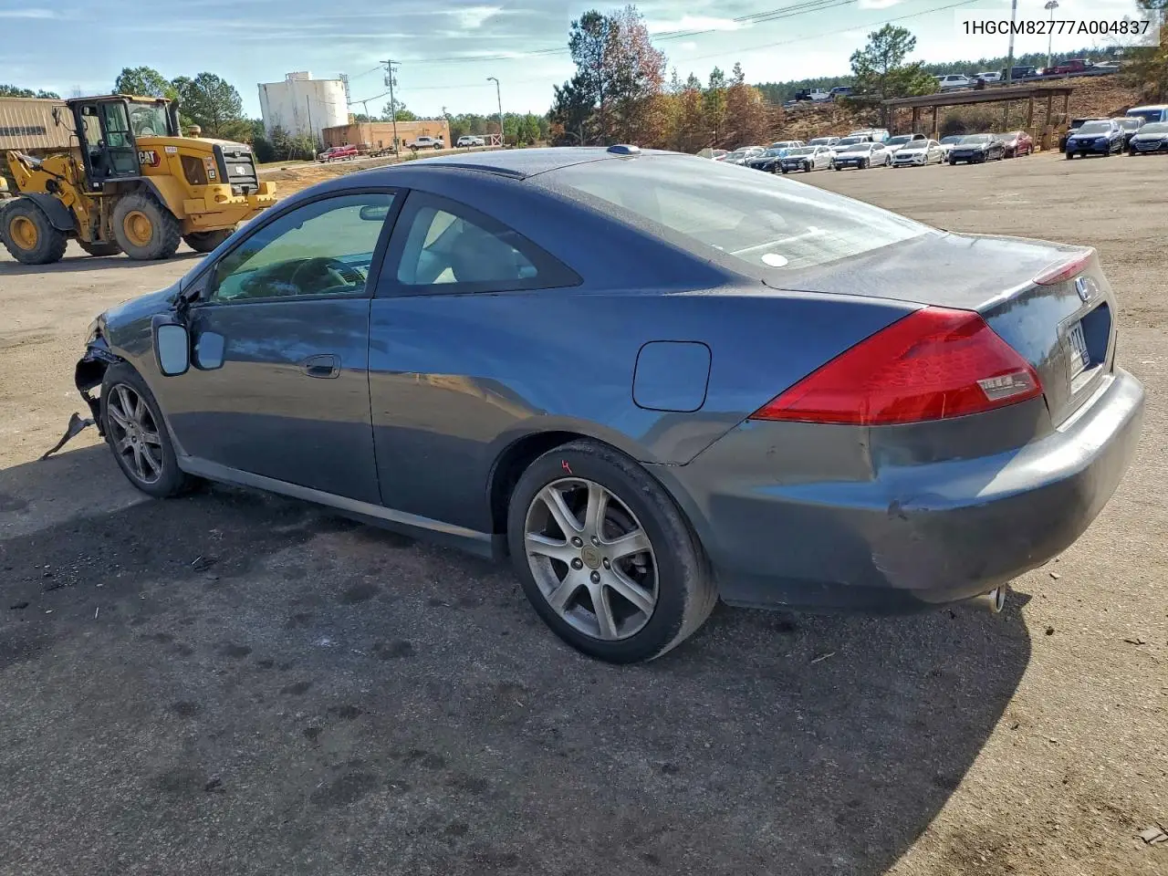 1HGCM82777A004837 2007 Honda Accord Ex