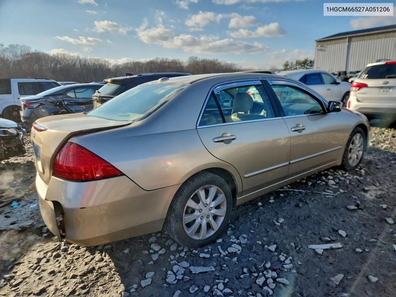 1HGCM66527A051206 2007 Honda Accord Ex