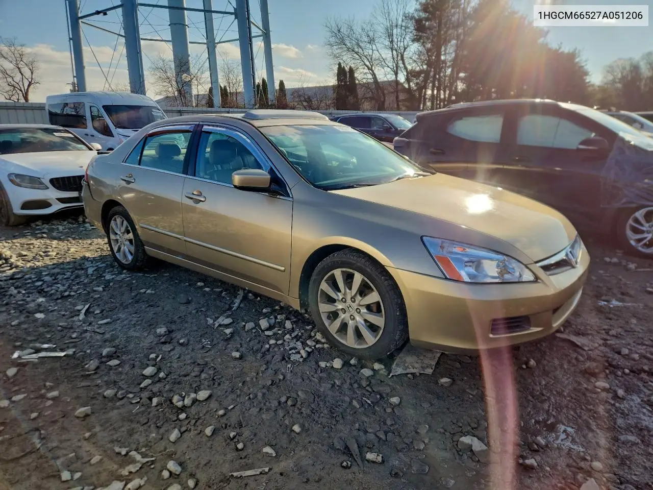 1HGCM66527A051206 2007 Honda Accord Ex