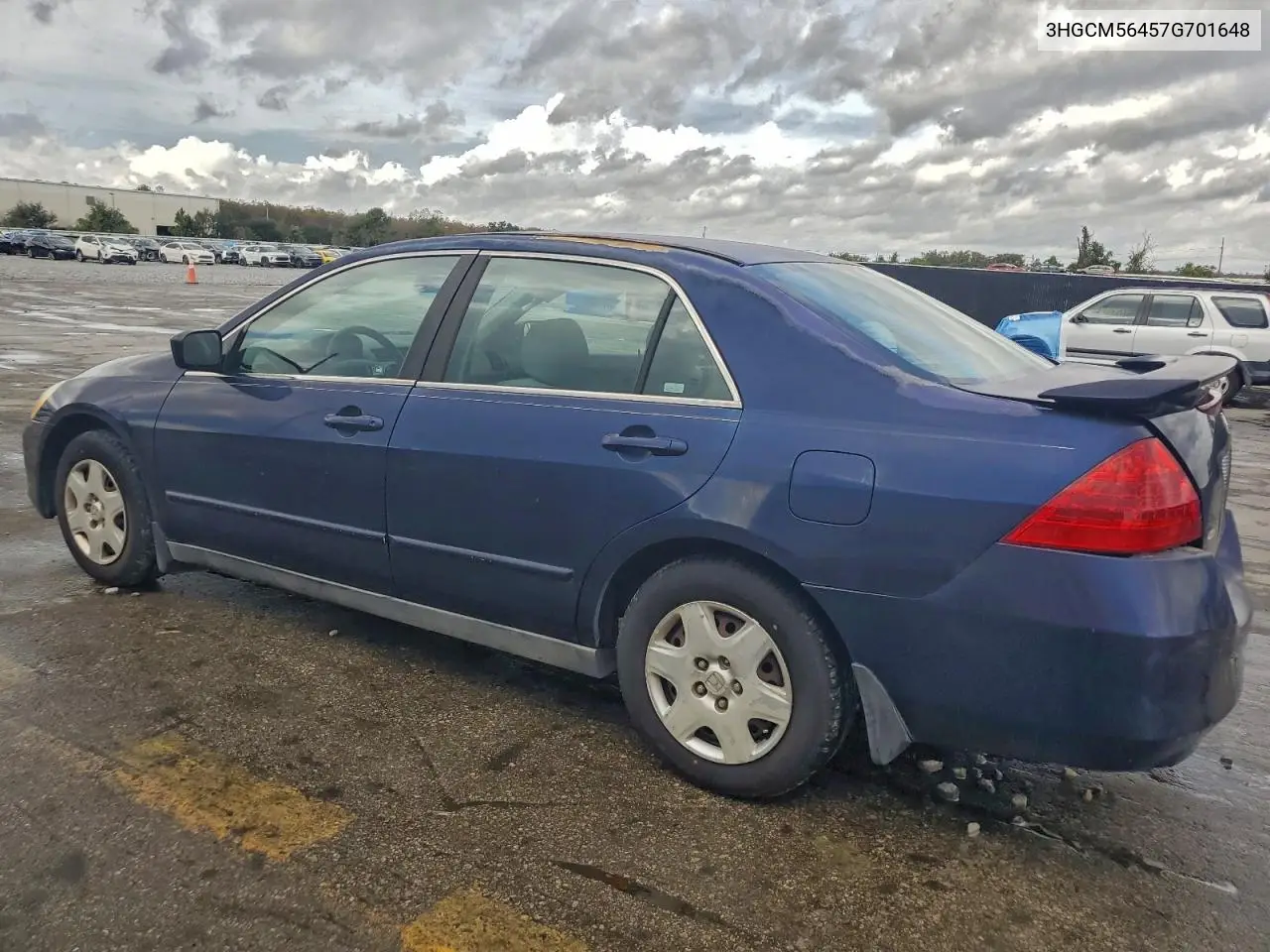 3HGCM56457G701648 2007 Honda Accord Lx