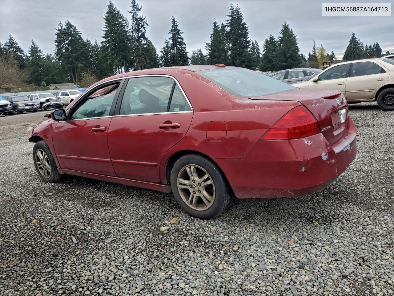 1HGCM56887A164713 2007 Honda Accord Ex