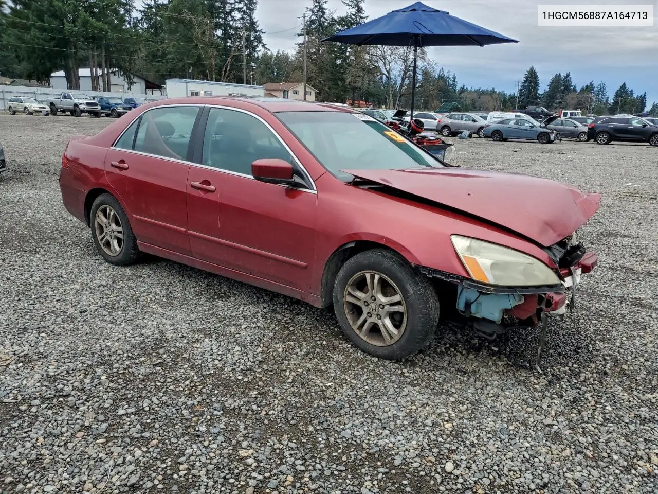 1HGCM56887A164713 2007 Honda Accord Ex