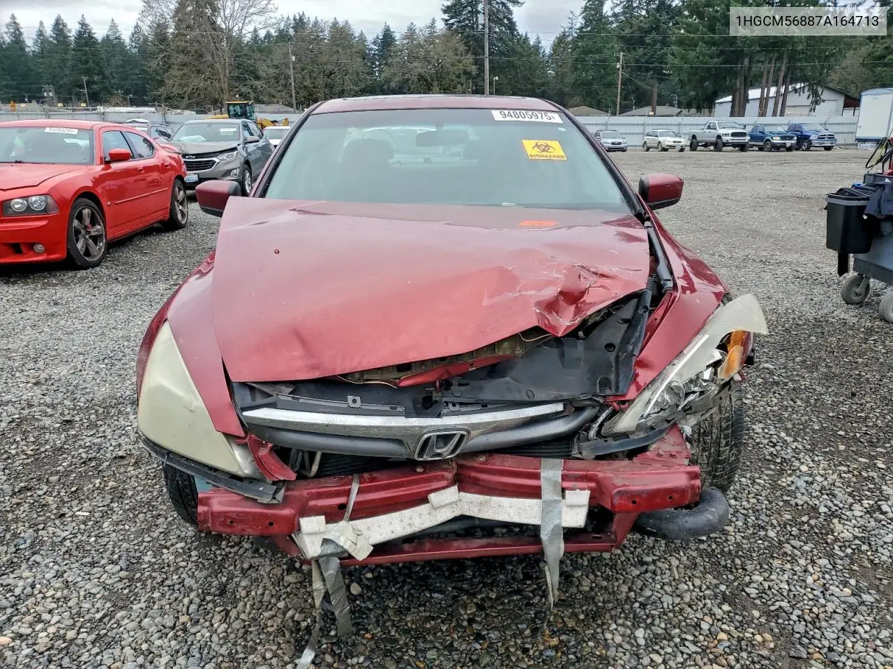 1HGCM56887A164713 2007 Honda Accord Ex