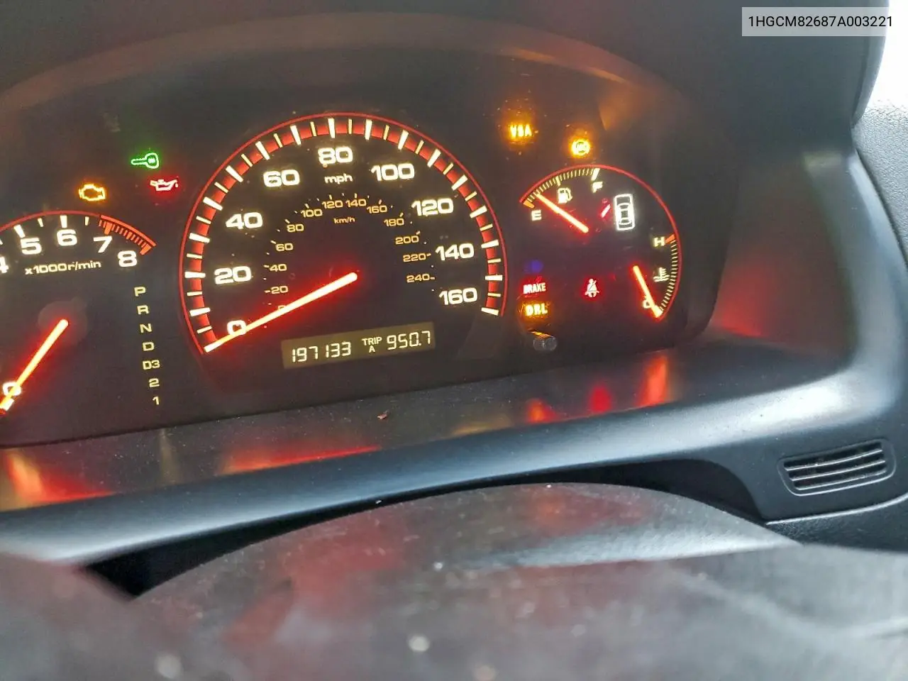 1HGCM82687A003221 2007 Honda Accord Ex