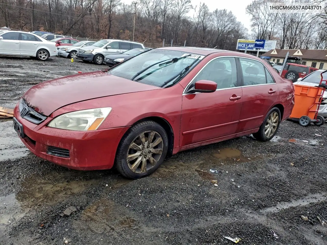 1HGCM66557A043701 2007 Honda Accord Ex