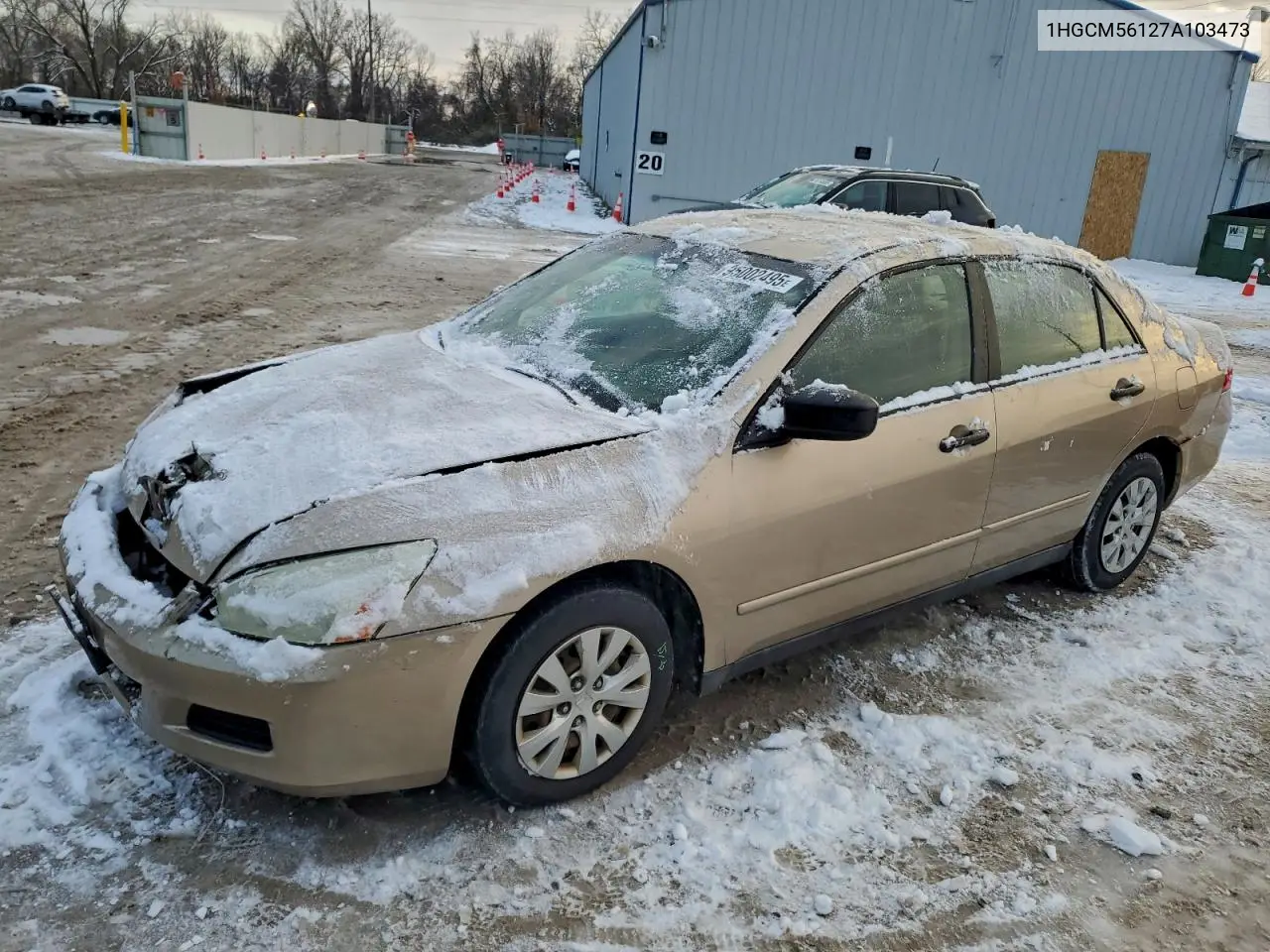 1HGCM56127A103473 2007 Honda Accord Value