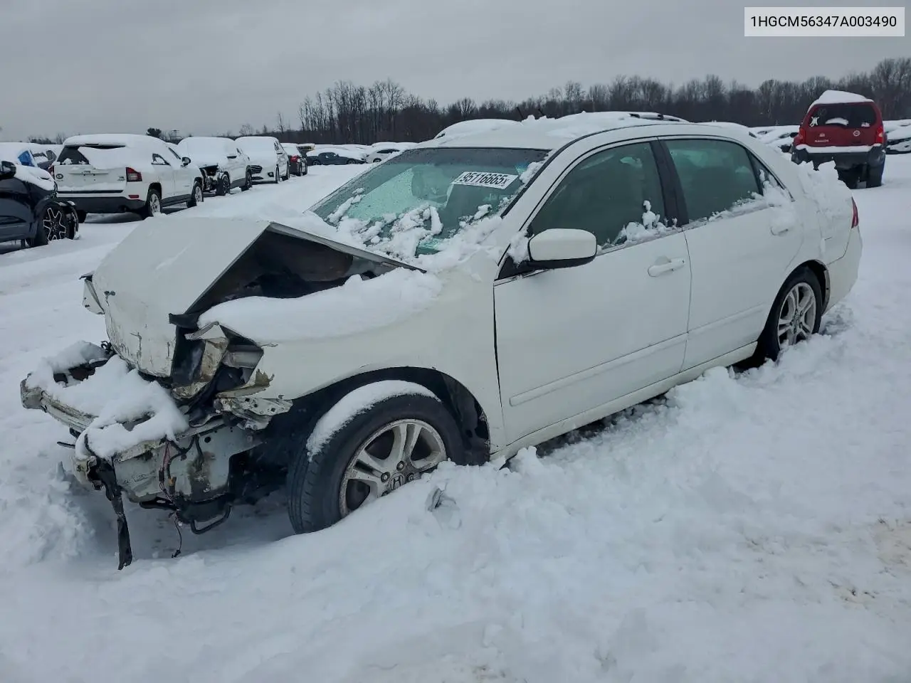 1HGCM56347A003490 2007 Honda Accord Se