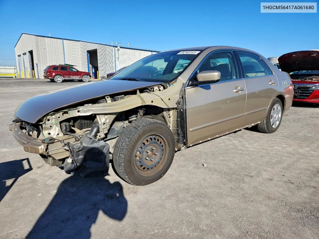 1HGCM56417A061680 2007 Honda Accord Lx