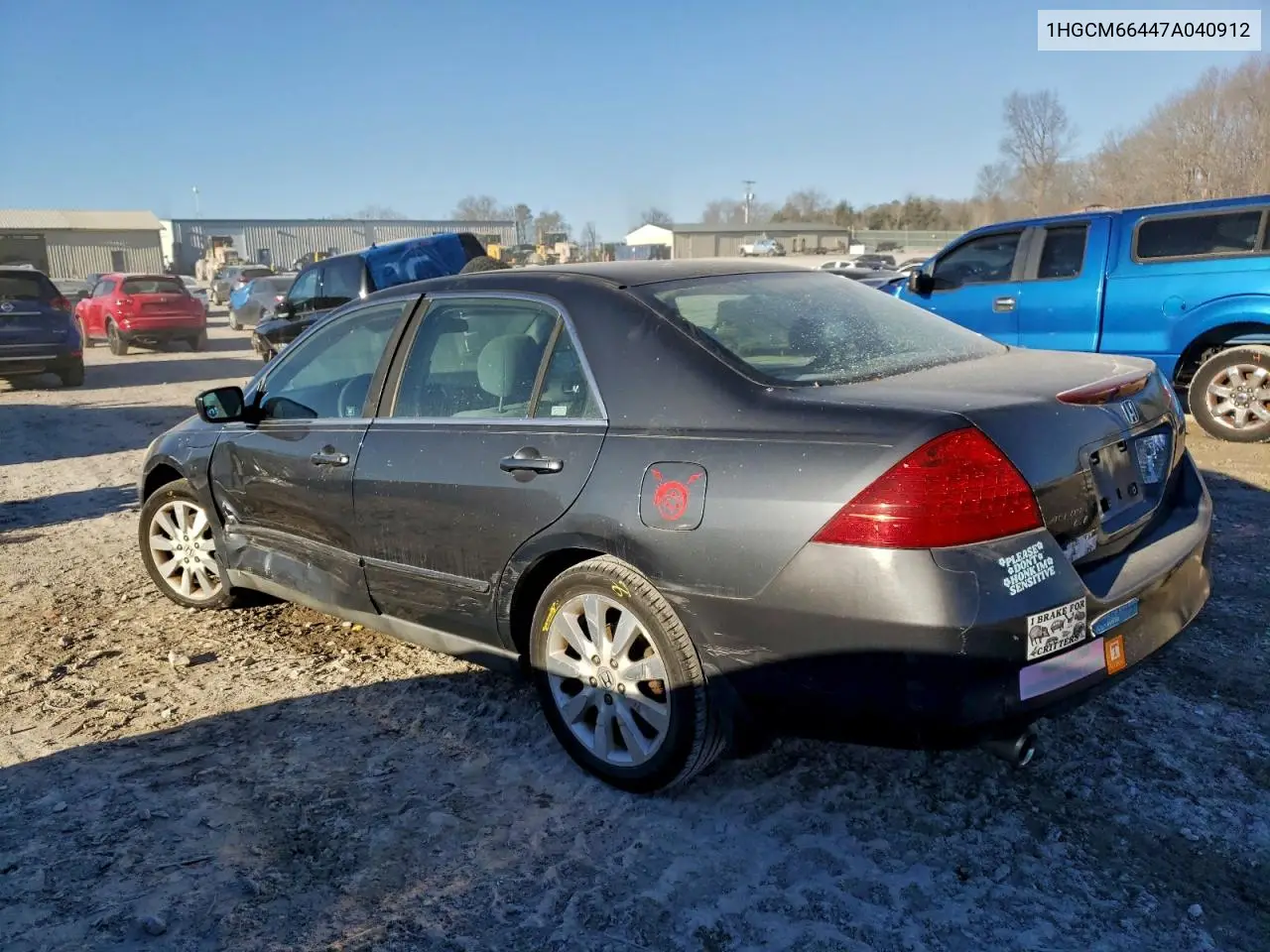 1HGCM66447A040912 2007 Honda Accord Se